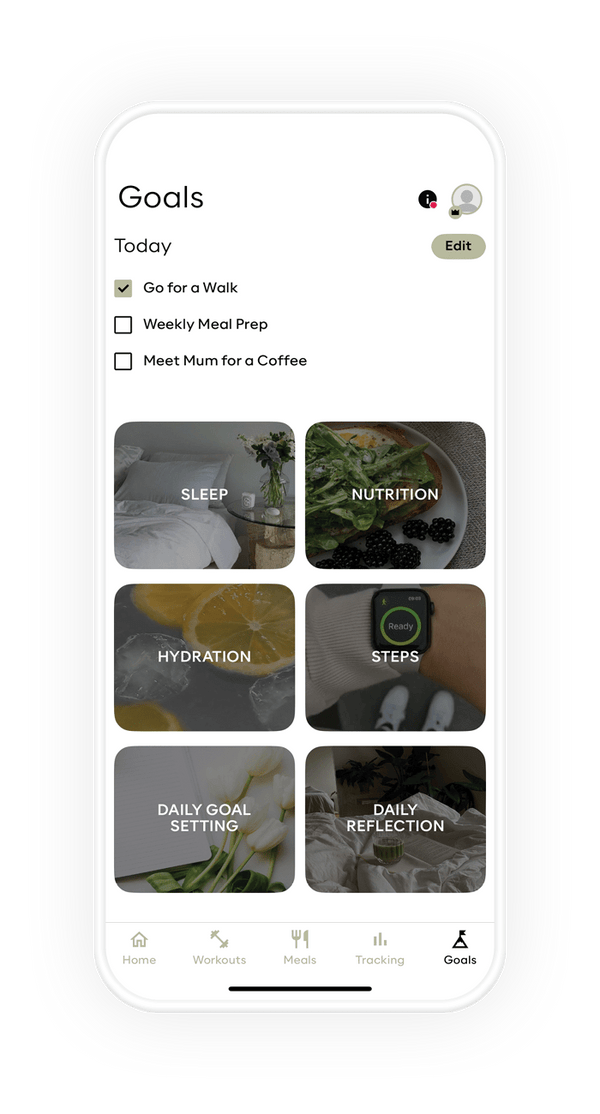 Fitness app for habit tracking