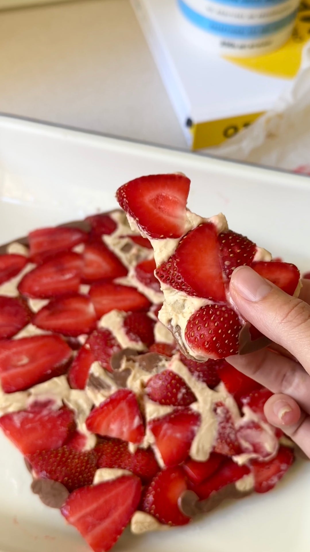 Strawberry Biscoff Bark